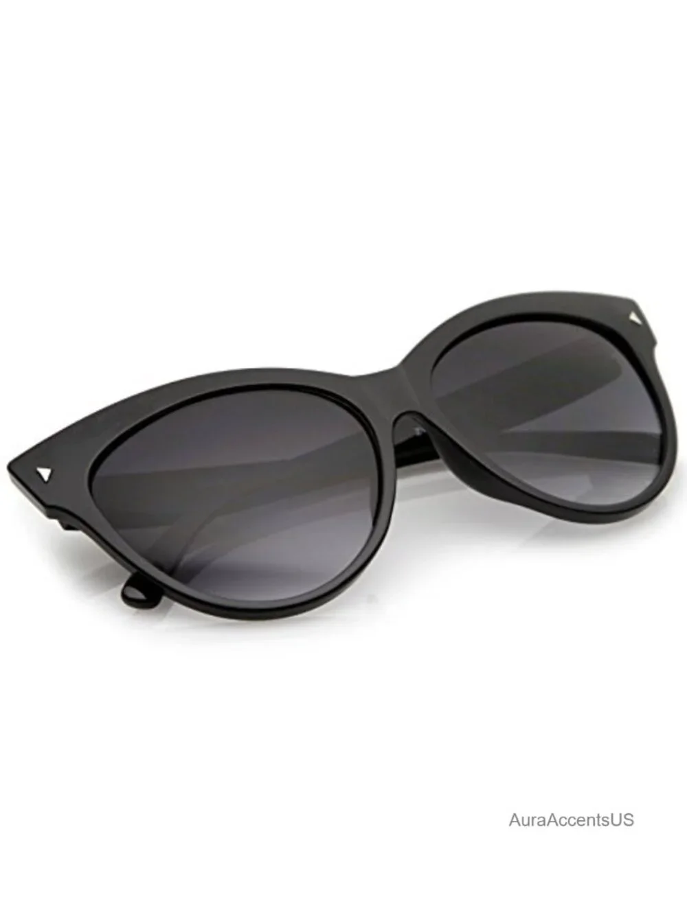 Oversize Vintage Mod Cat Eye Sunglasses Full Frame UV Protection